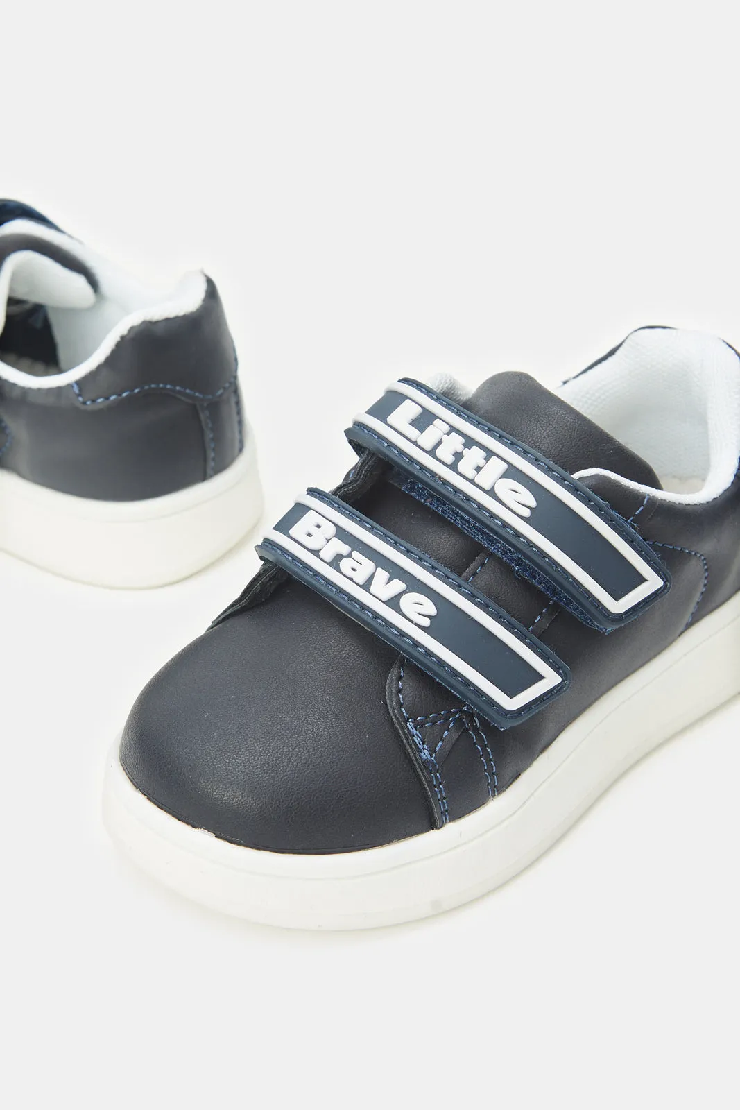 Infant Boys Black Velcro Sneaker