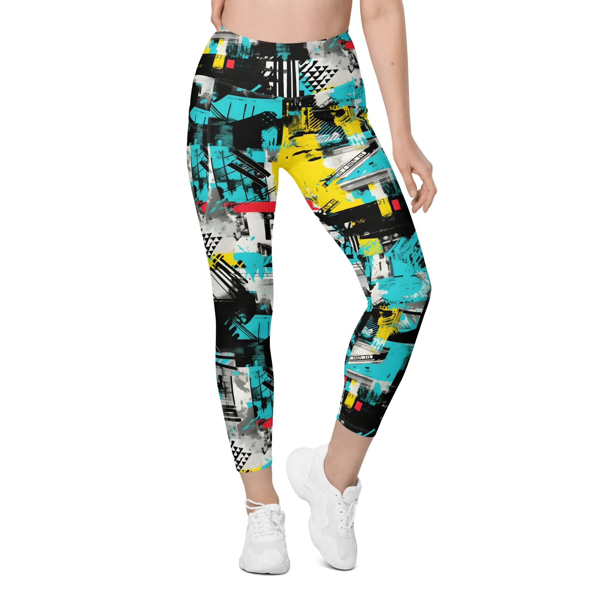 Island Strides: Women's Mile After Mile Tropical Thunder Running Leggings