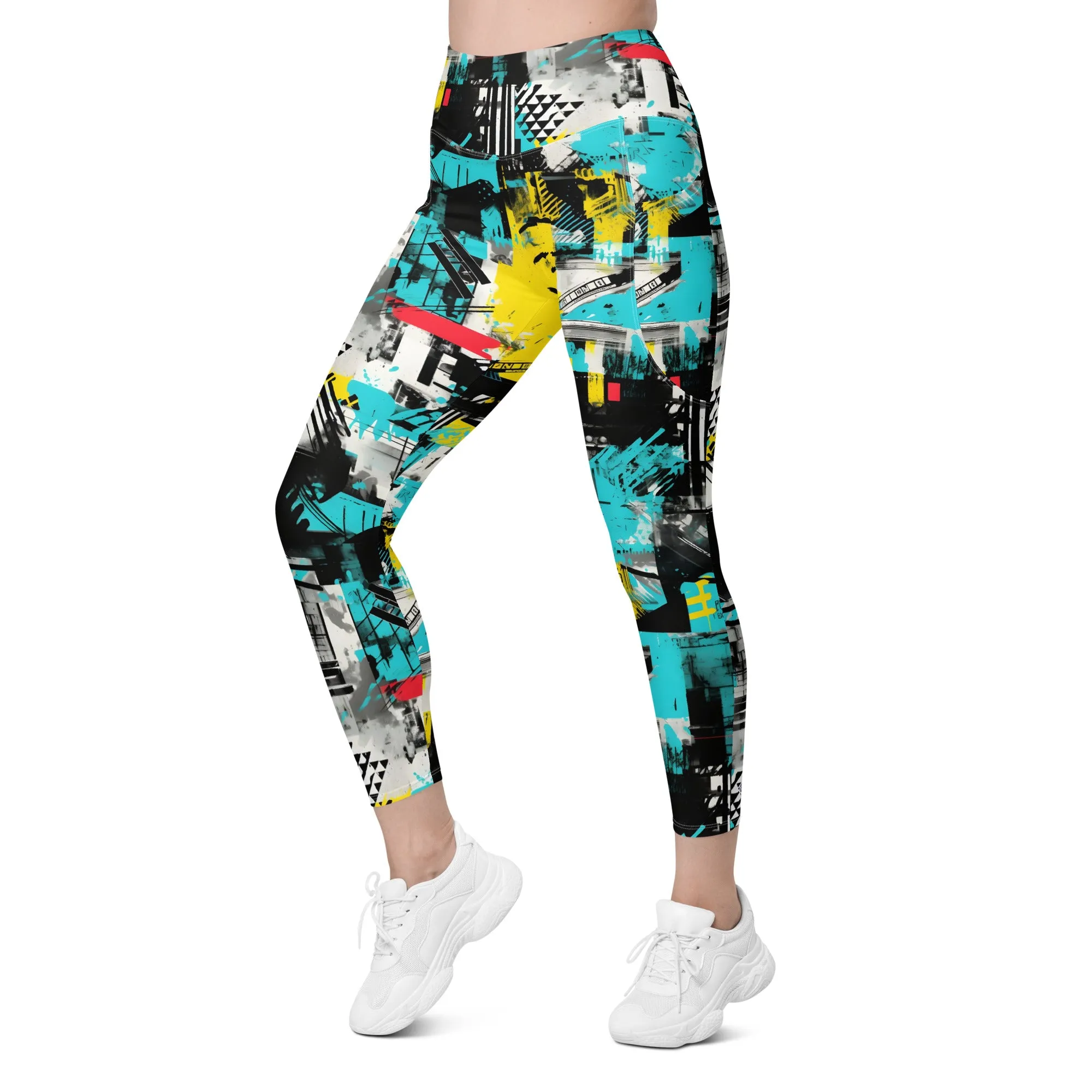 Island Strides: Women's Mile After Mile Tropical Thunder Running Leggings