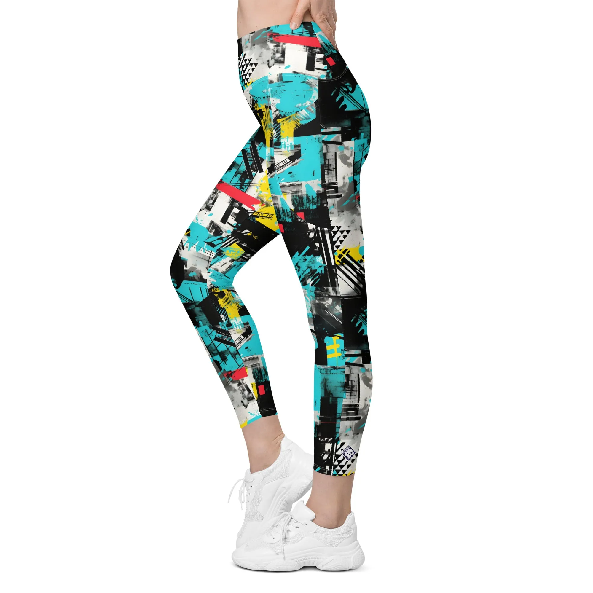 Island Strides: Women's Mile After Mile Tropical Thunder Running Leggings