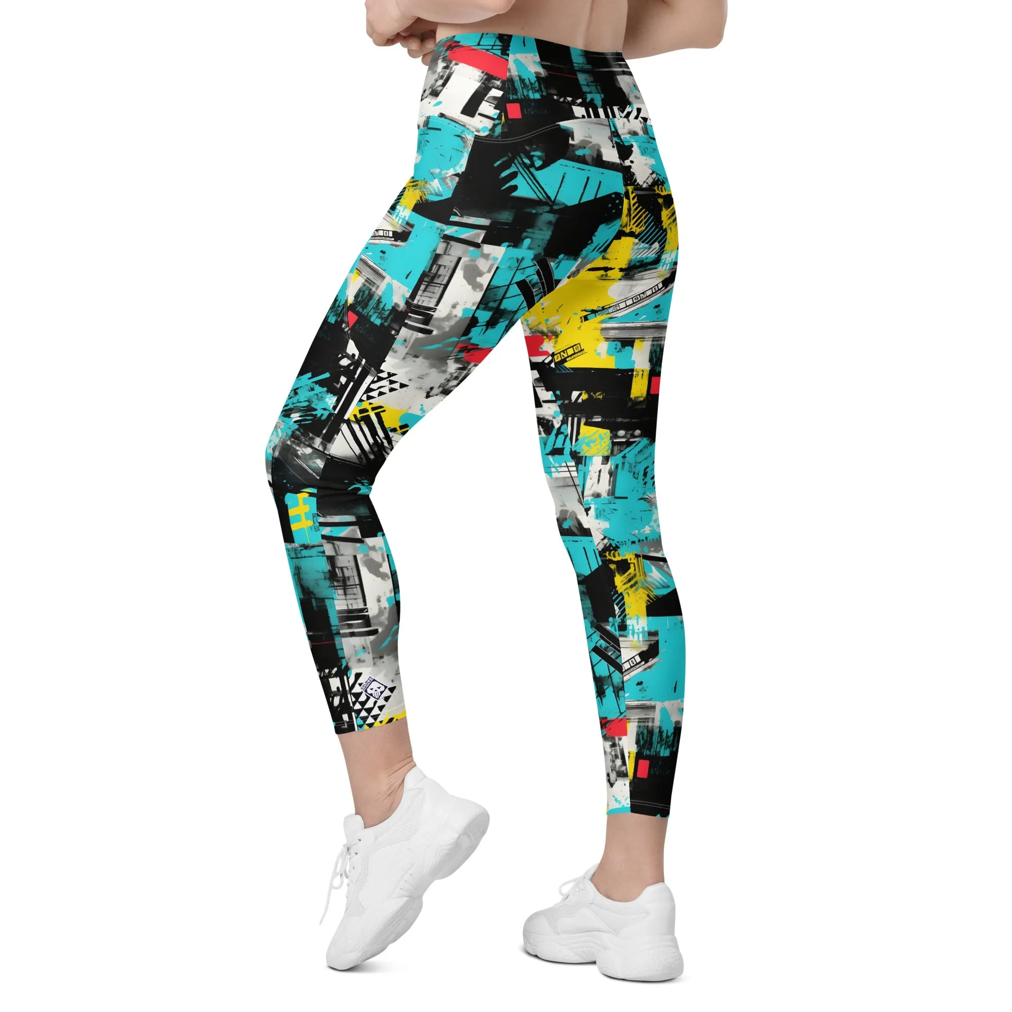 Island Strides: Women's Mile After Mile Tropical Thunder Running Leggings