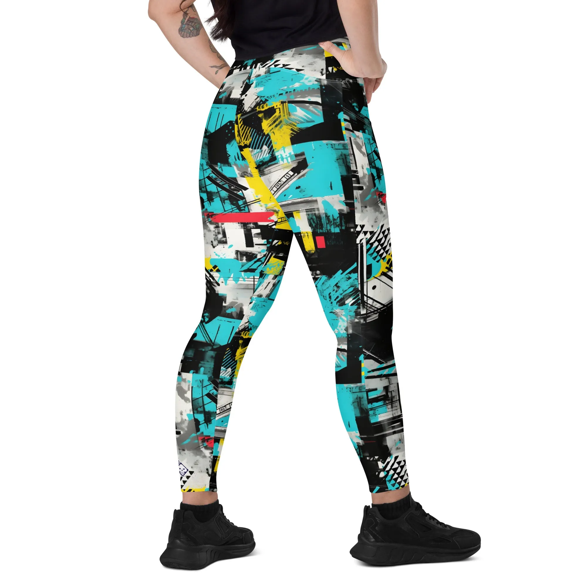 Island Strides: Women's Mile After Mile Tropical Thunder Running Leggings