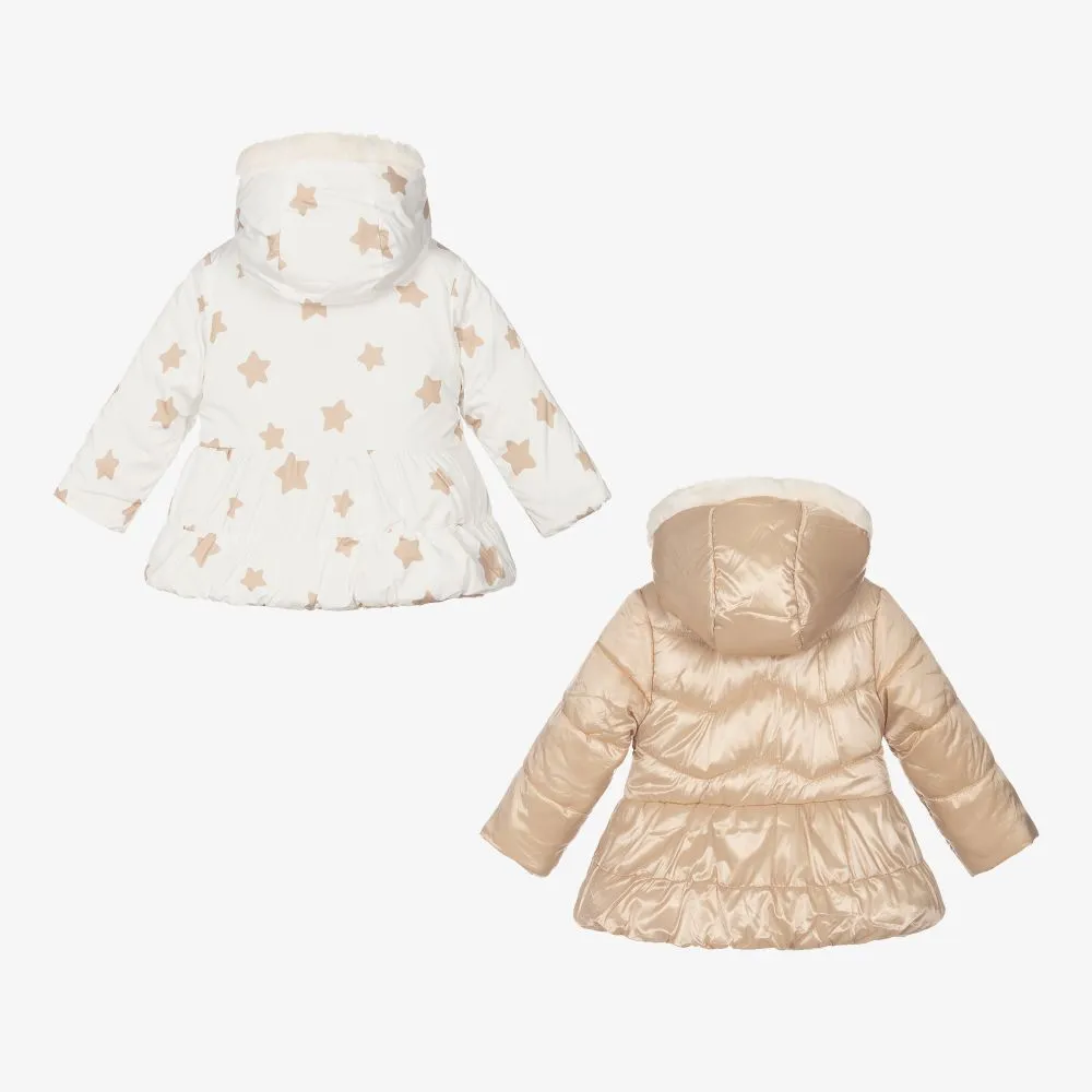 Ivory Reversible Stars Coat