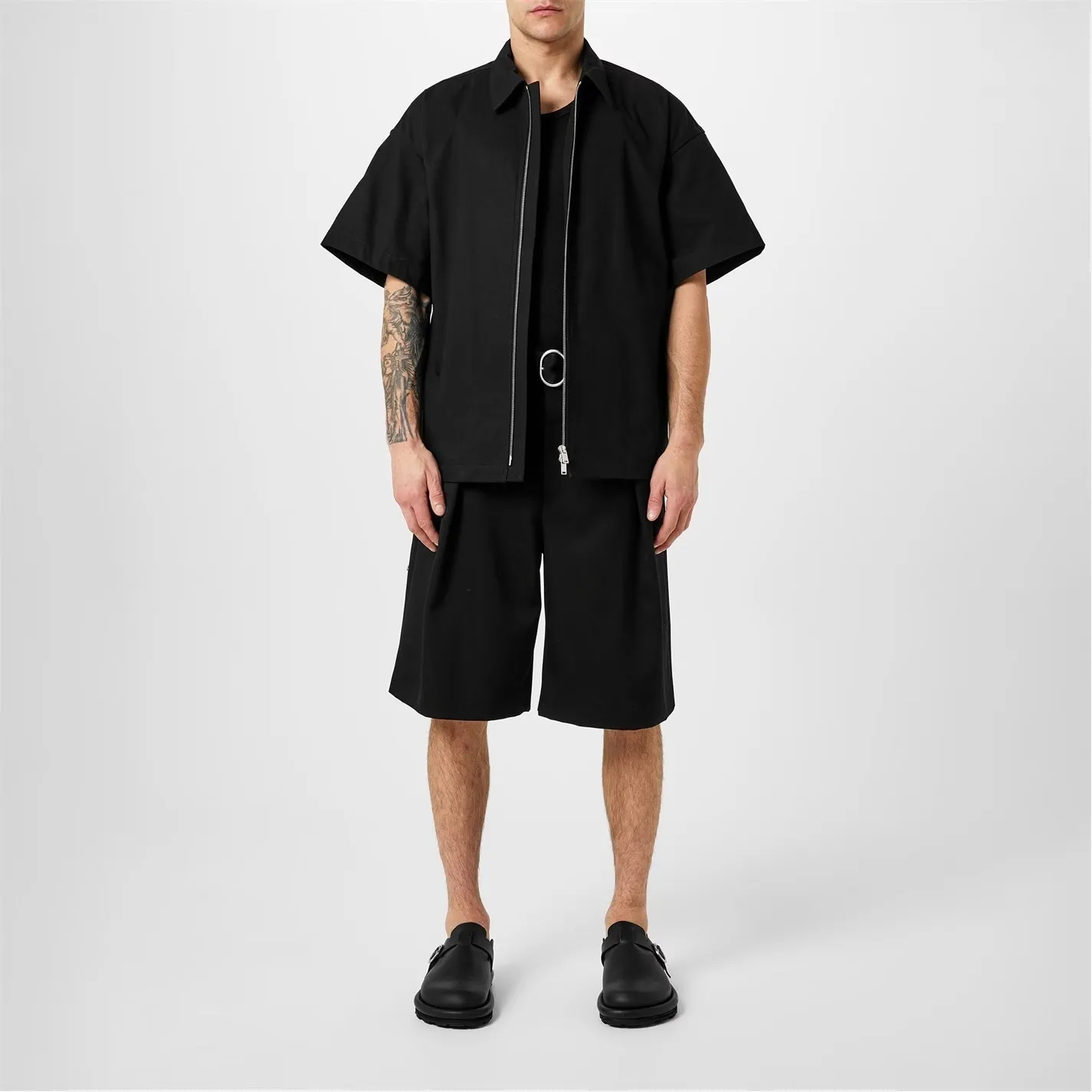 Jil Sander  |Plain Cotton Oversized Designers Shirts