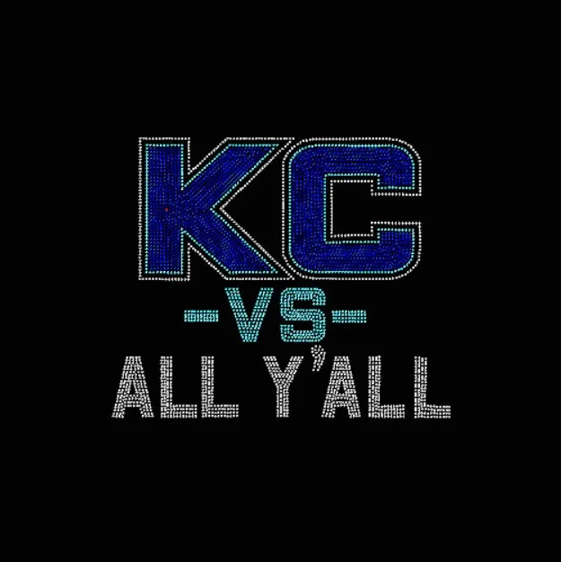 KC vs All Y 'All Rhinestone Transfer