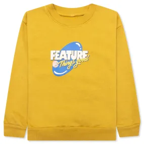 Kids Bubble Play Crewneck - Dijon