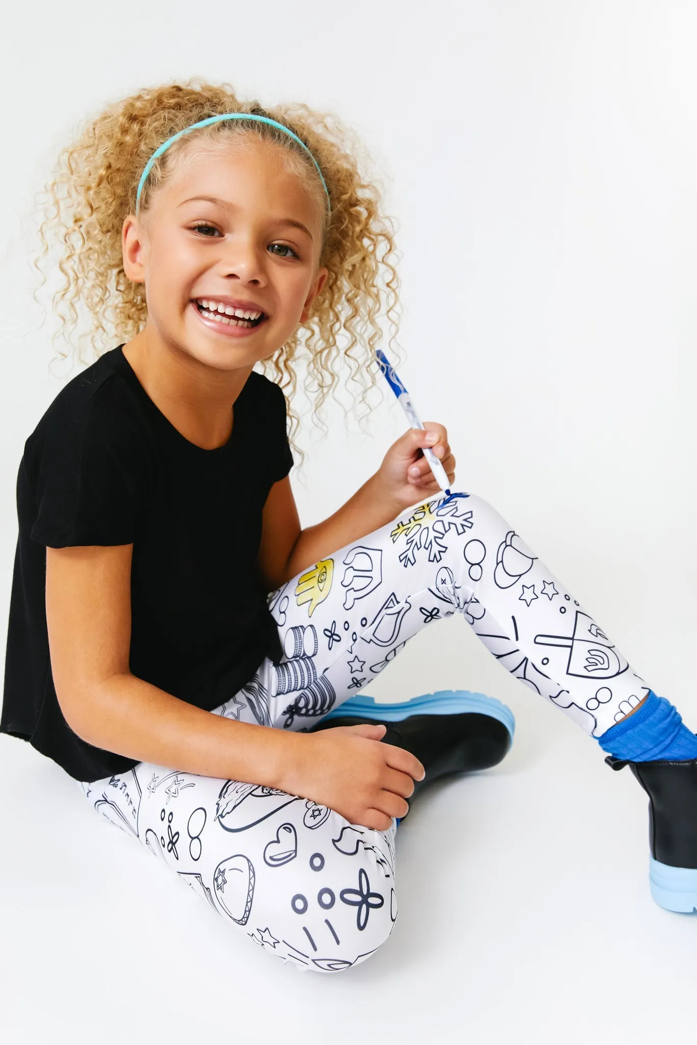 Kids Leggings in Hanukkah Coloring Book