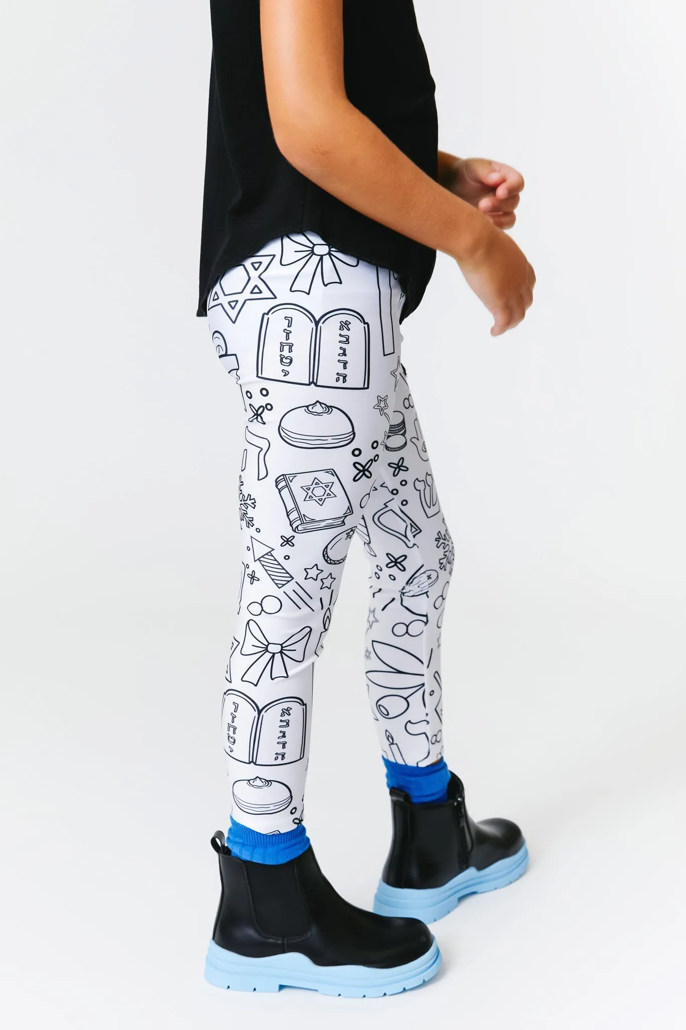 Kids Leggings in Hanukkah Coloring Book