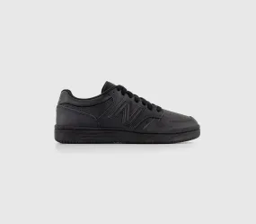 Kids New Balance 480 Gs Black Trainers