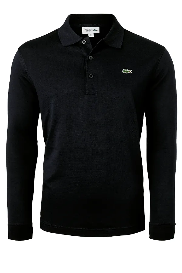 Lacoste Sport L/S Polo Piké Black