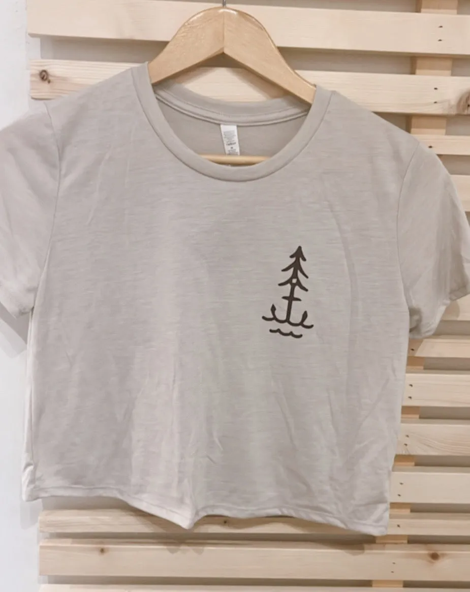 Lake & Life Signature Anchor Crop Tee