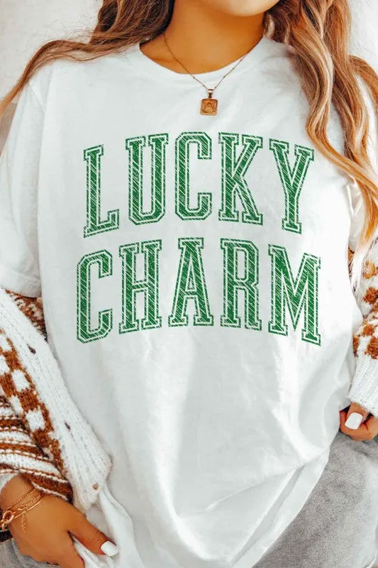 LUCKY CHARM ST PATRICKS GRAPHIC TEE