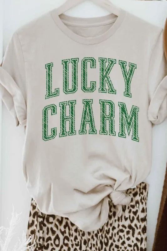 LUCKY CHARM ST PATRICKS GRAPHIC TEE