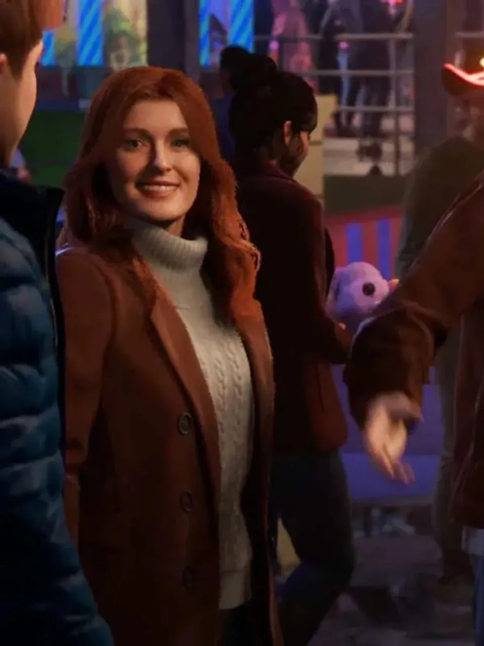 Mary Jane Spider-Man 2 Brown Coat