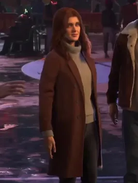 Mary Jane Spider-Man 2 Brown Coat