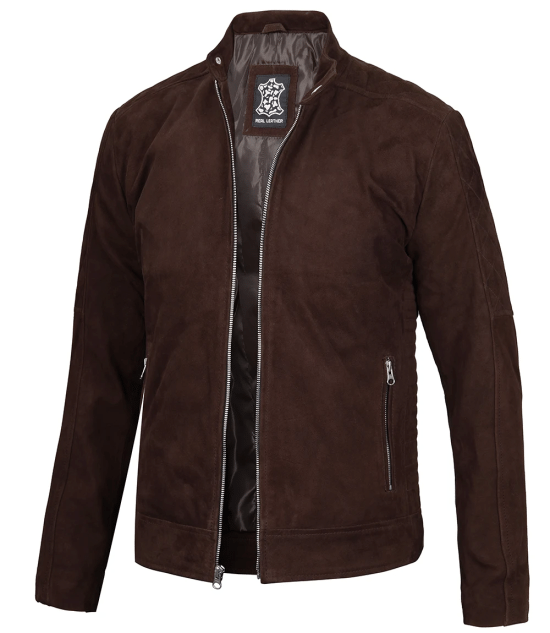 Men's Classic Brown Suede Jacket