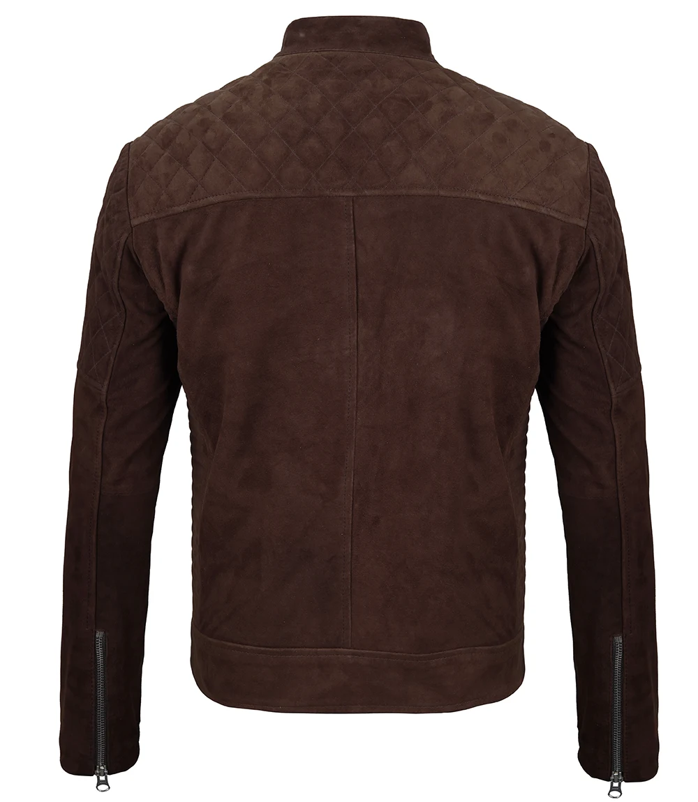 Men's Classic Brown Suede Jacket