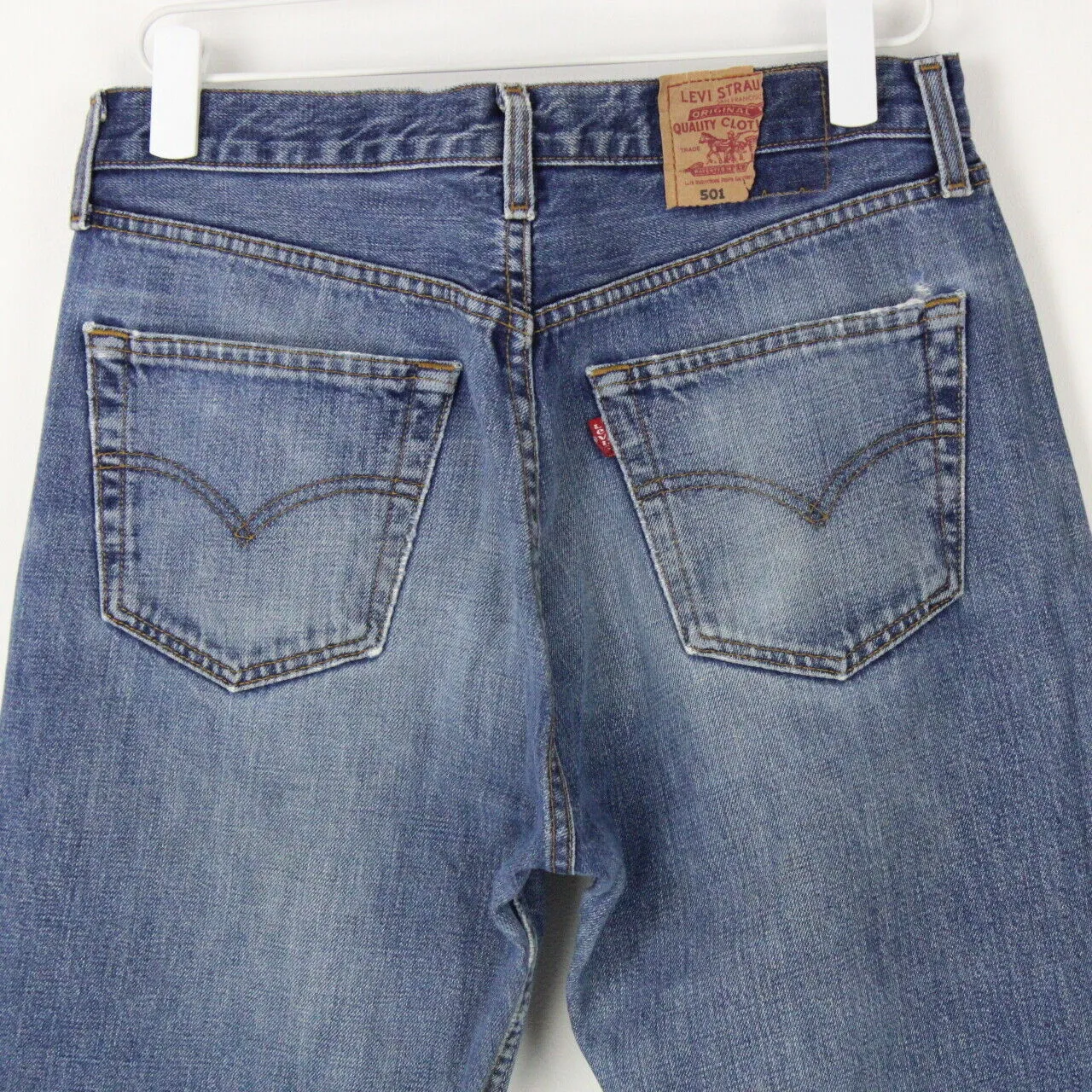 Mens LEVIS 501 Jeans Mid Blue | W33 L34