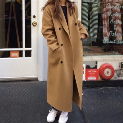 Mid-length Woolen Coat