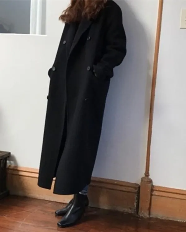 Mid-length Woolen Coat