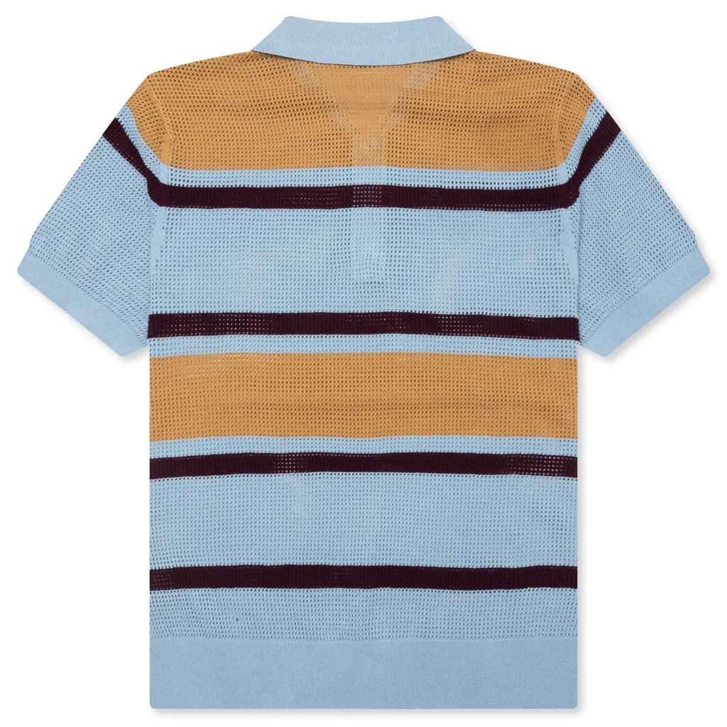 Mindo Knit Polo - Light Blue