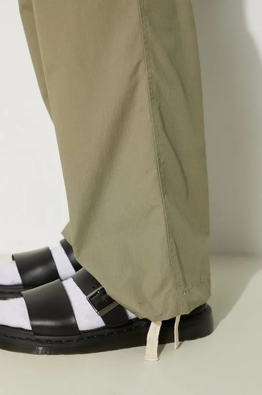 MKI MIYUKI ZOKU cotton trousers Ripstop Cargo Trousers green color RIPSTOP.CARGO.TROUSERS