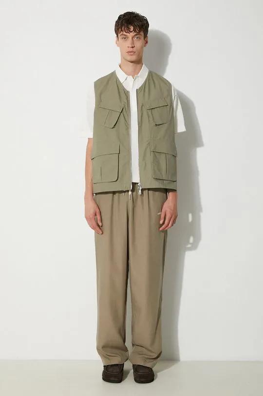 MKI MIYUKI ZOKU trousers Tencel Trousers men's green color TENCEL.TROUSERS