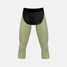 Moss Green 3/4 Tarzan Tights for men