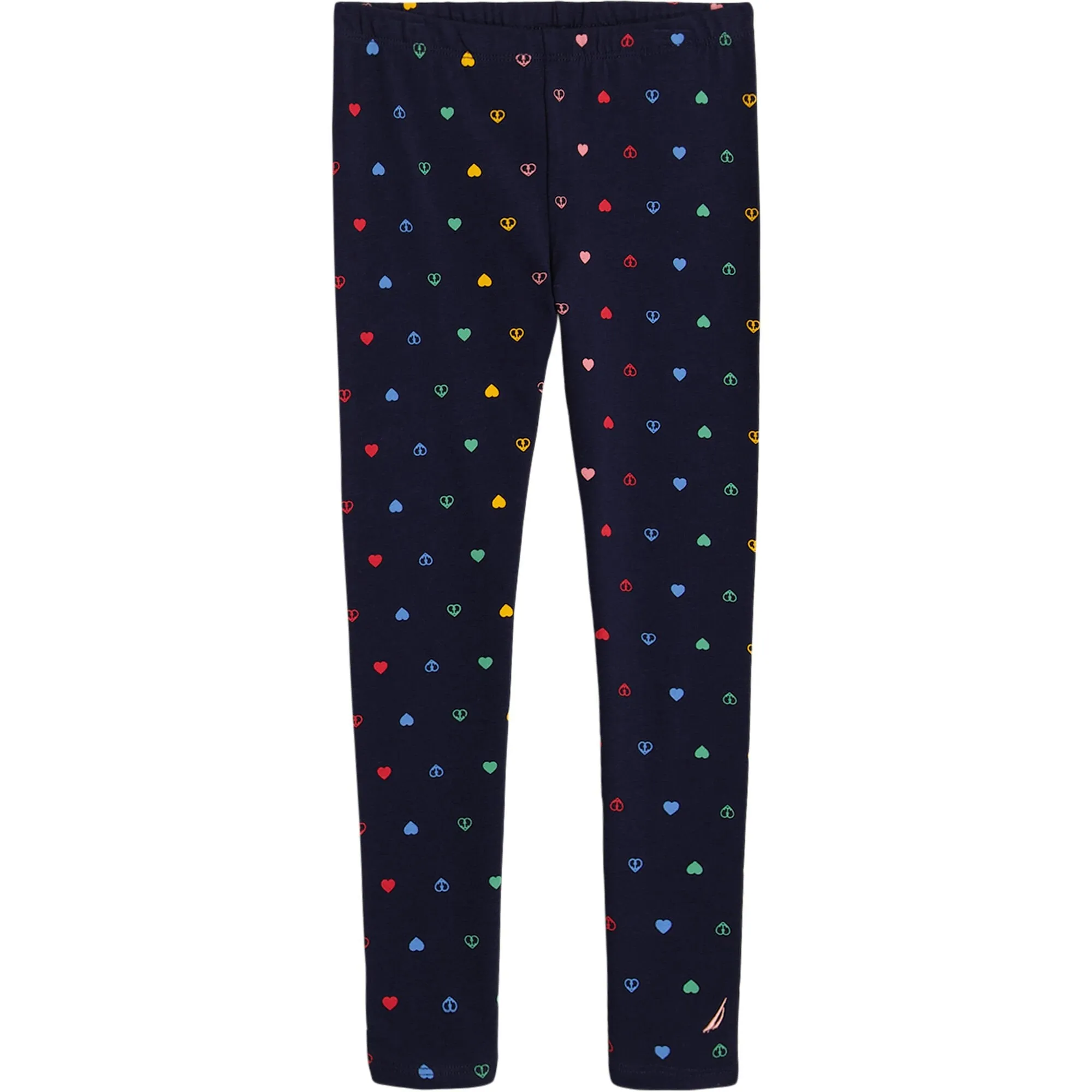 Nautica Little Girls' Heart Legging (4-6X) Navy