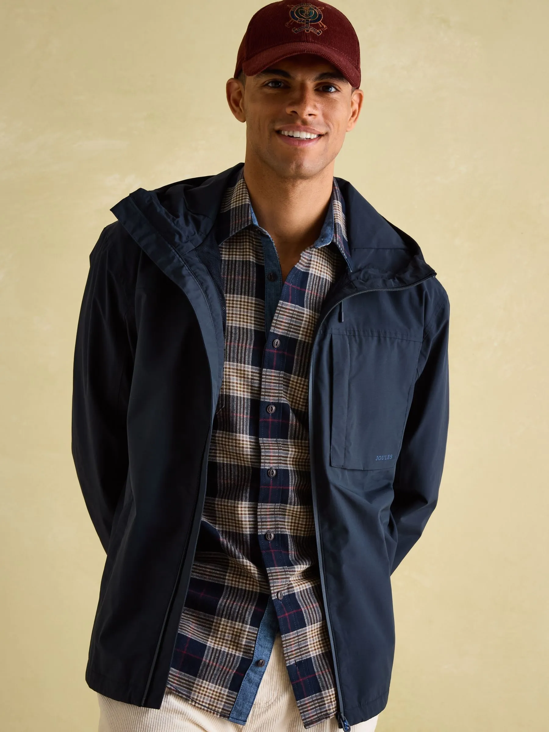 Navy Lightweight Waterproof Coat