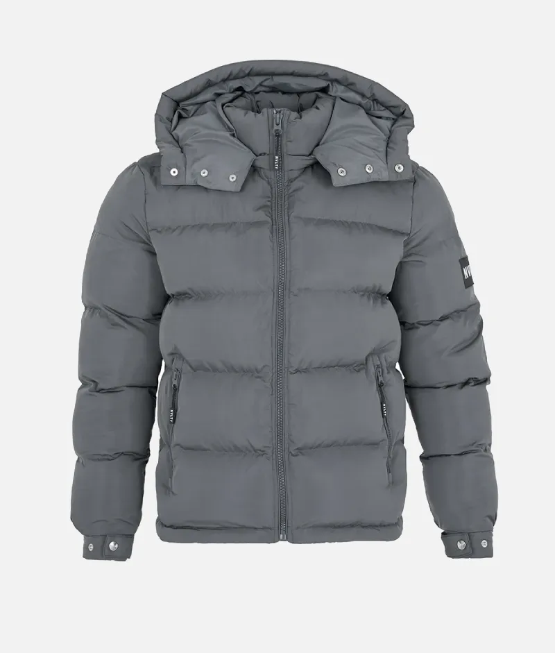 Nvlty Essential Puffer Jacket Charcoal Grey | Upto 30% Off