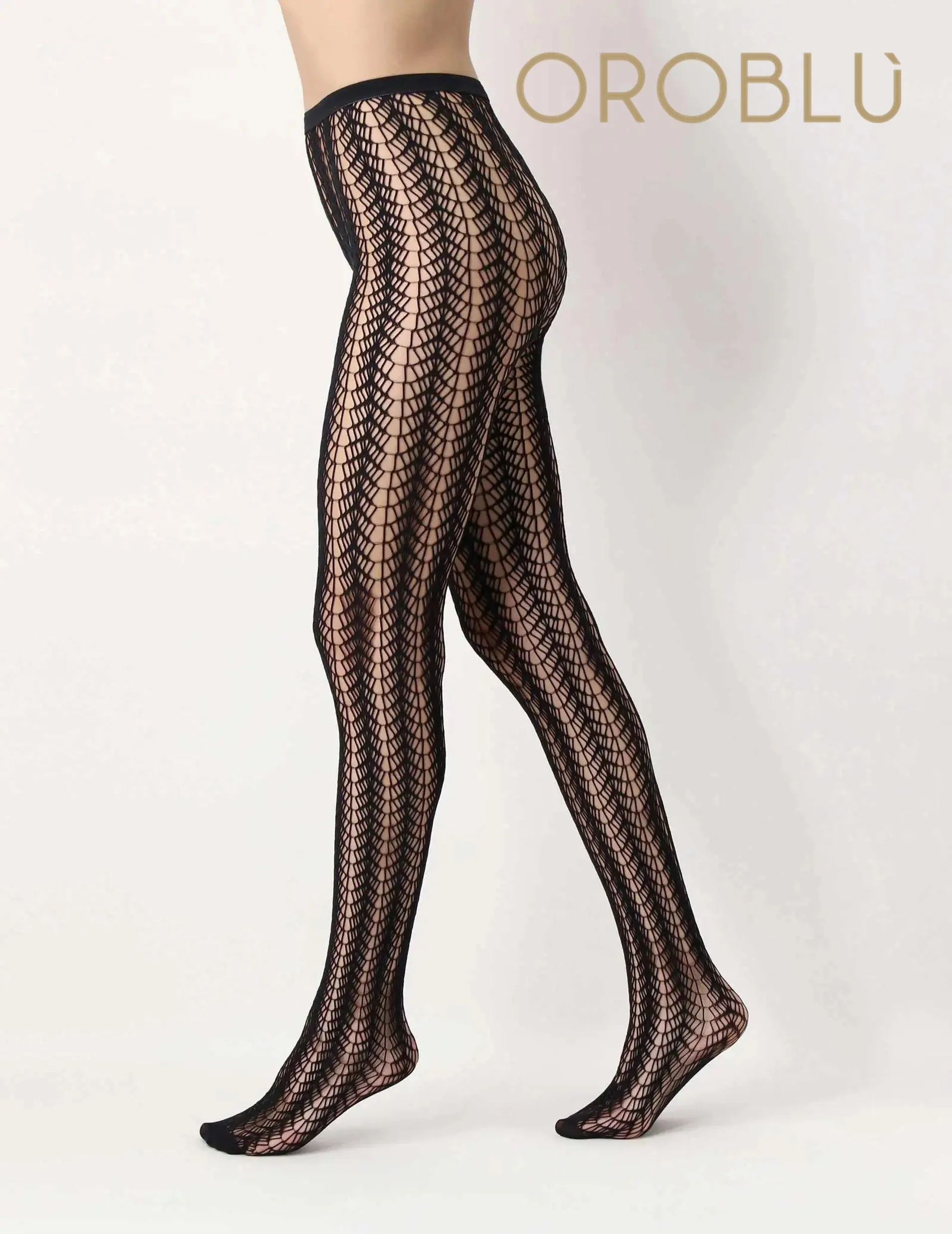 Oroblu Gothic Fishnet Tights Black