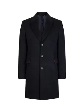 Overseas station season big chance 8 18 peak lapel cashmere wool coat black 270443