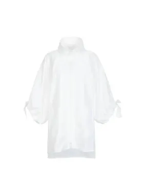 Overseas station season big chance 8 18 women s wide sleeve zip up coat white 271451