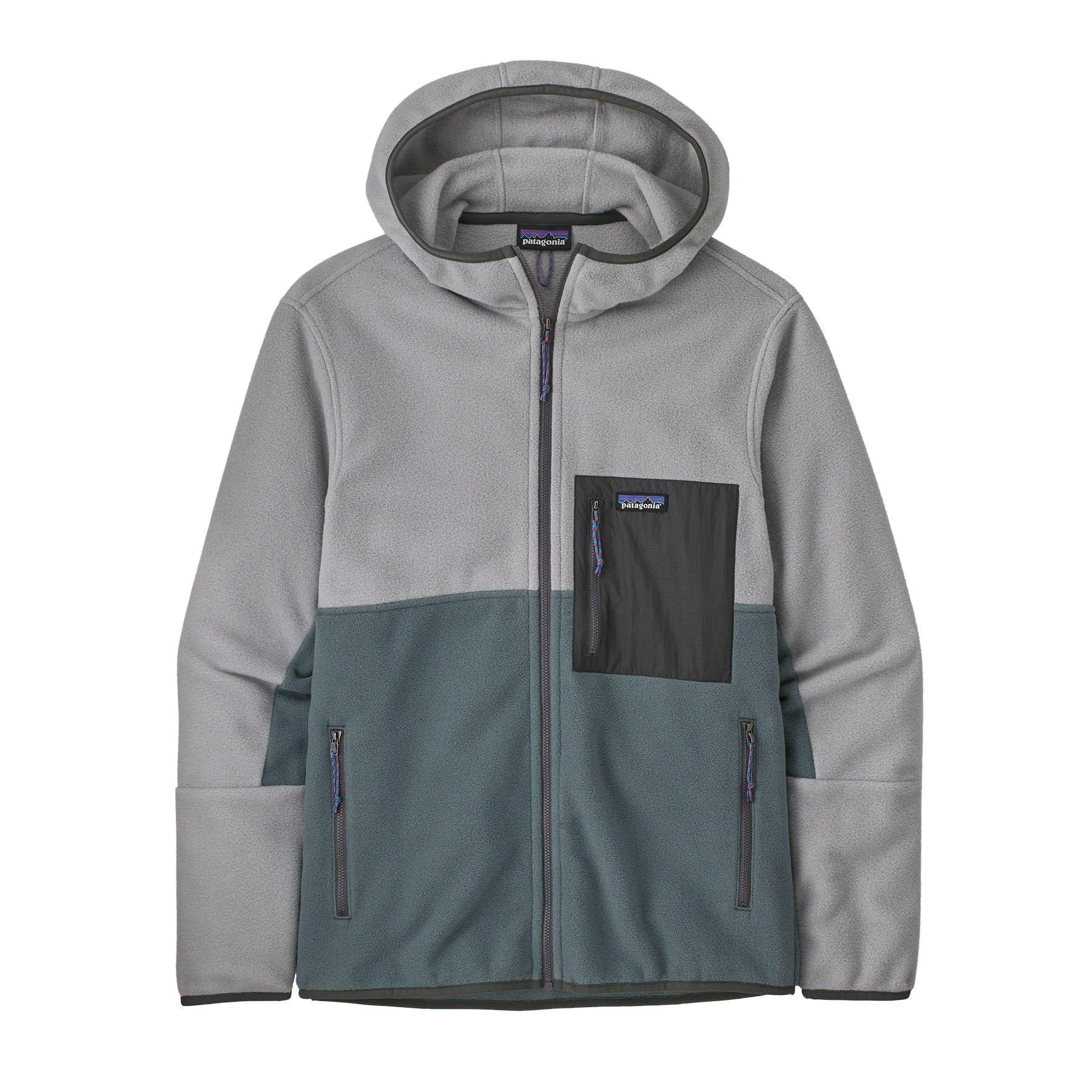 Patagonia Men's Microdini Fleece Hoody - Grey / Green | Tiso