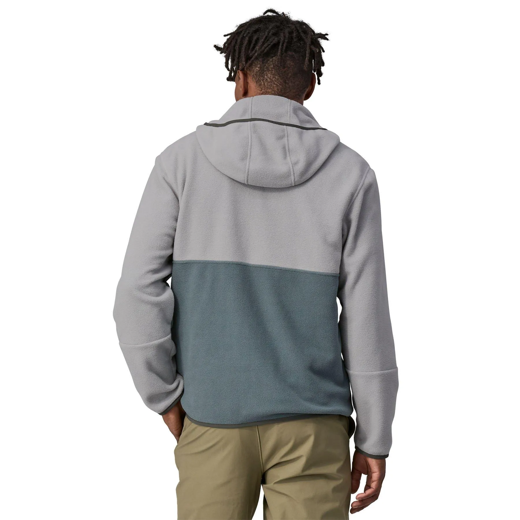 Patagonia Men's Microdini Fleece Hoody - Grey / Green | Tiso