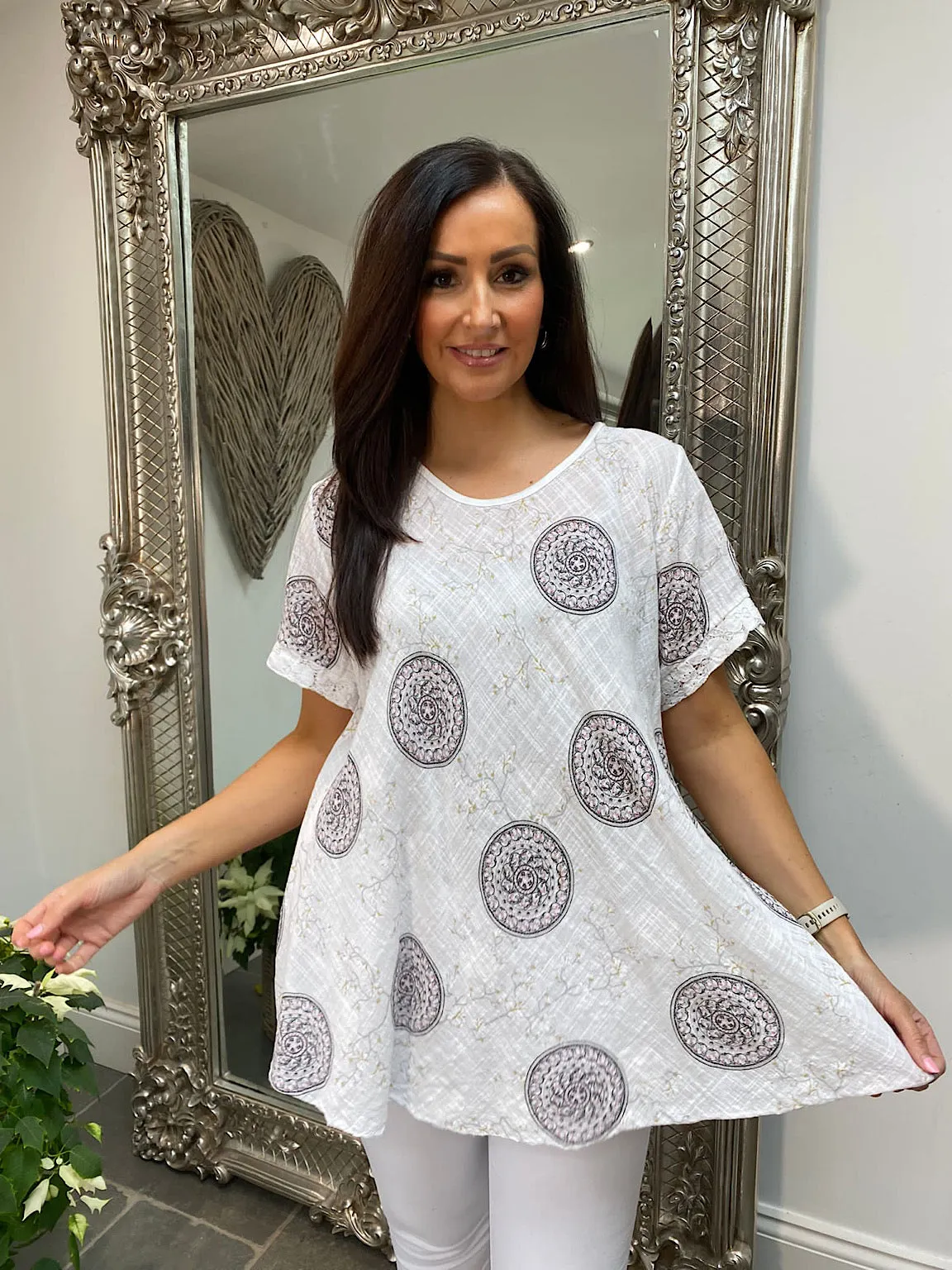 Patterned Circle Top Ronnie