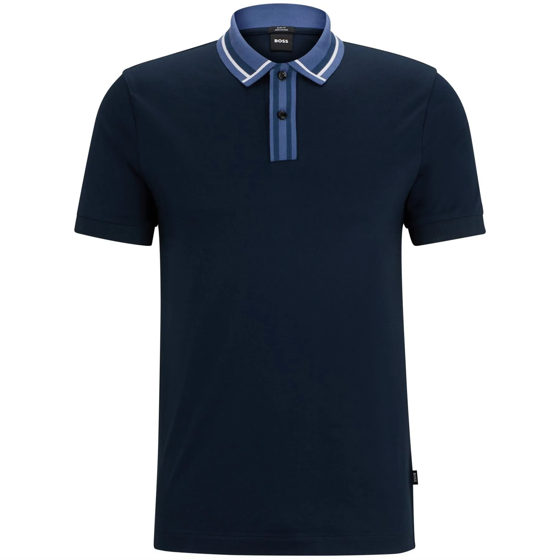 Phillipson 36 Slim Fit Cotton Polo Dark Blue - SU24