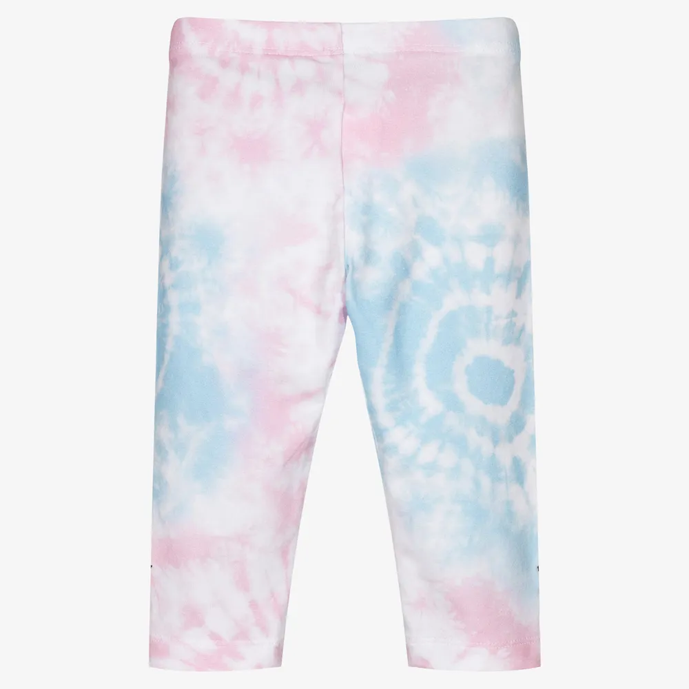 Pink & Blue Tie Dye Leggings 