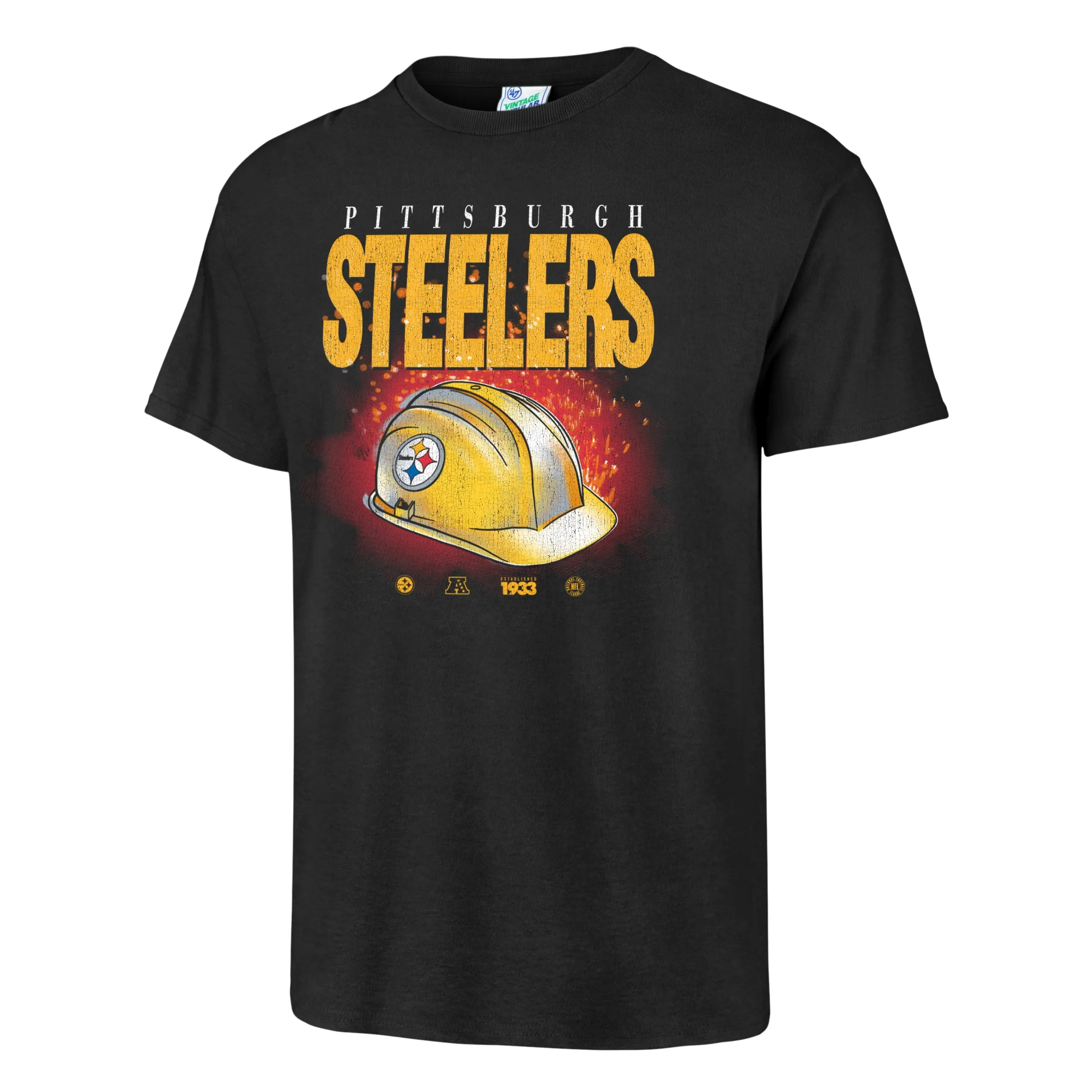 PITTSBURGH STEELERS WITNESS TRADITION VINTAGE '47 TUBULAR TEE