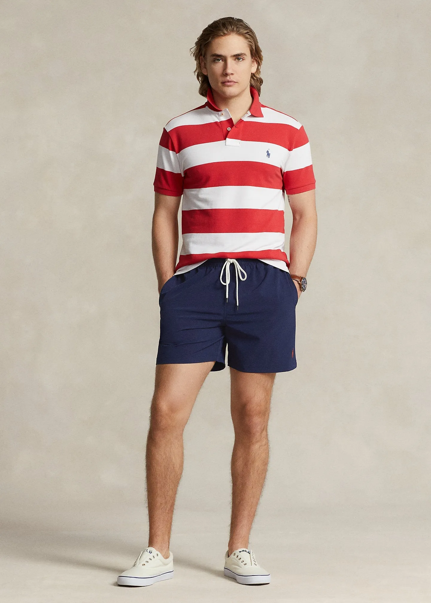 Polo Ralph Lauren -  Short de bain Traveler classique newport navy