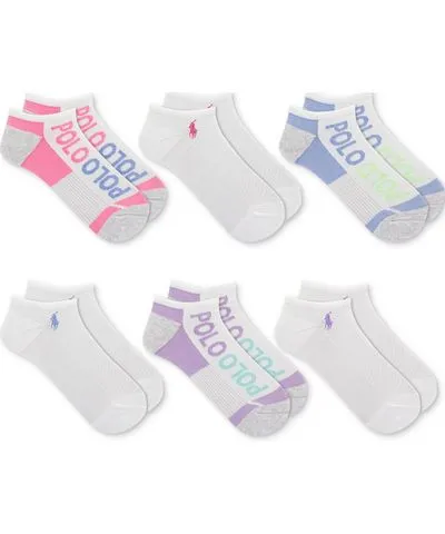 Polo Ralph Lauren Women's 6-Pk. Low Cut Two Directional Polo Socks