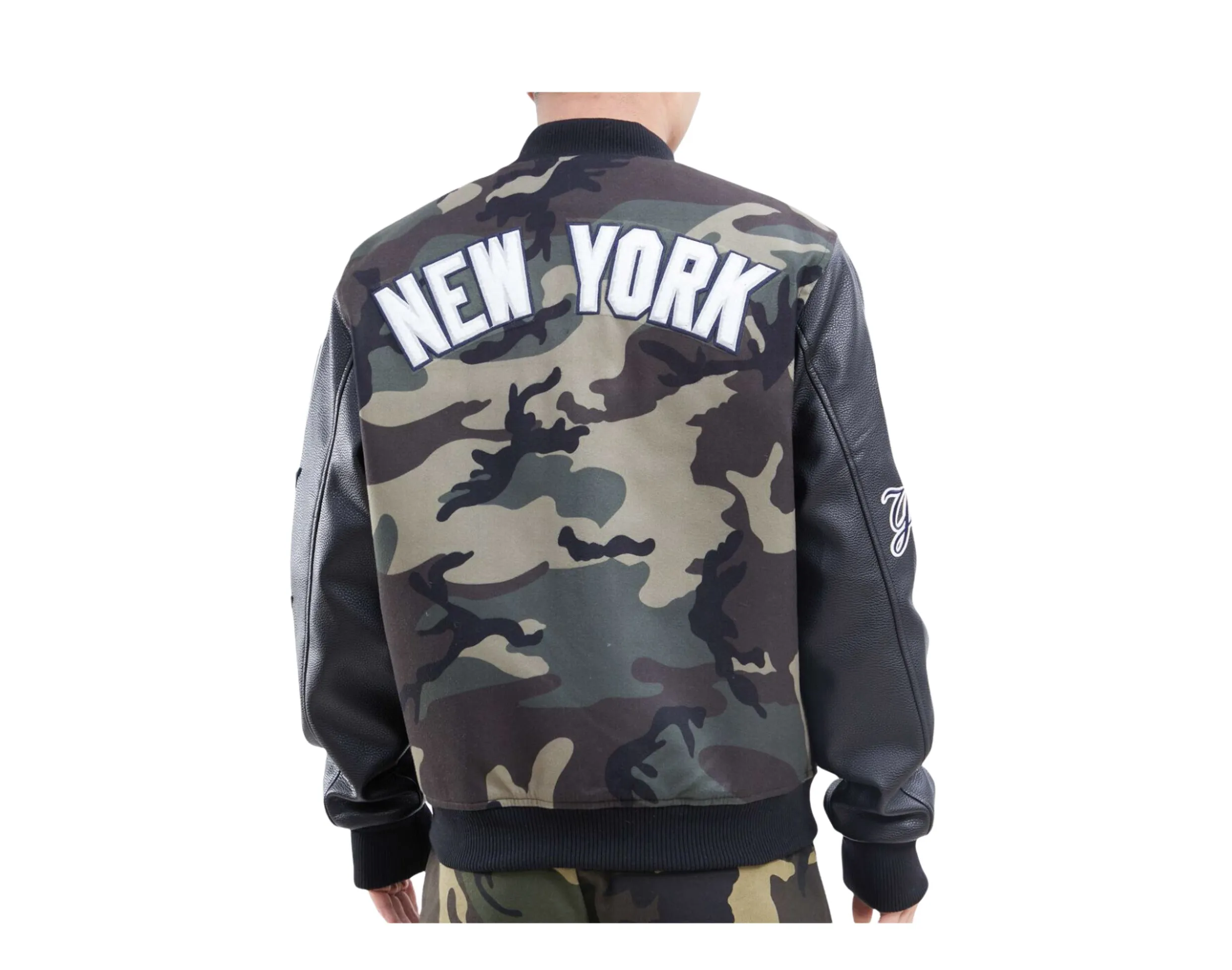 Pro Standard MLB New York Yankees Camo Logo Varsity Men's Jacket