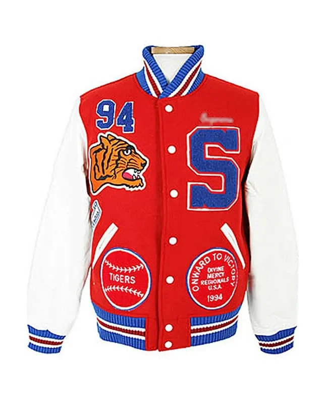 Red Supremely Varsity Jacket - William Jacket