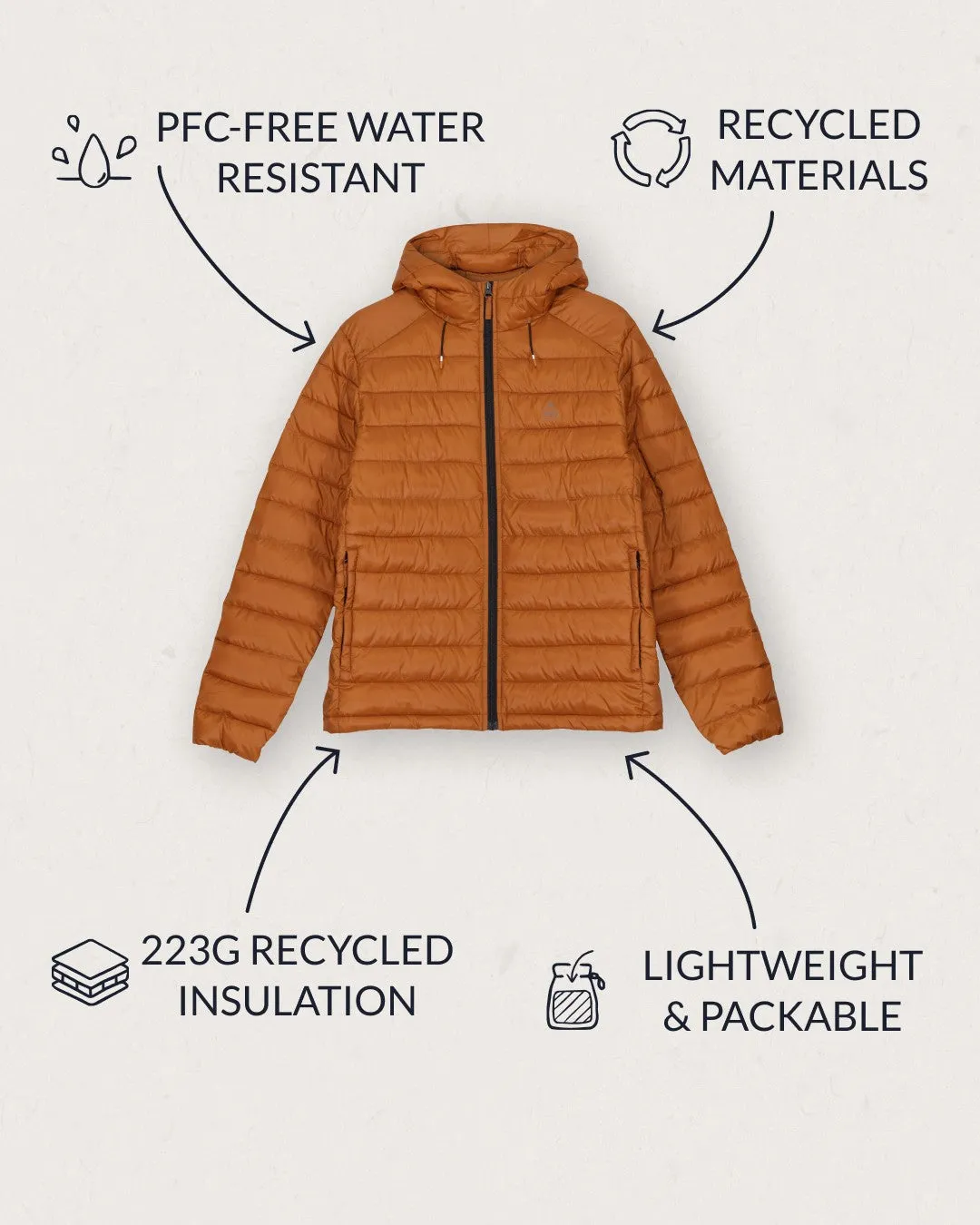 Roamer Recycled 2.0 Insulated Jacket - Glazed Ginger