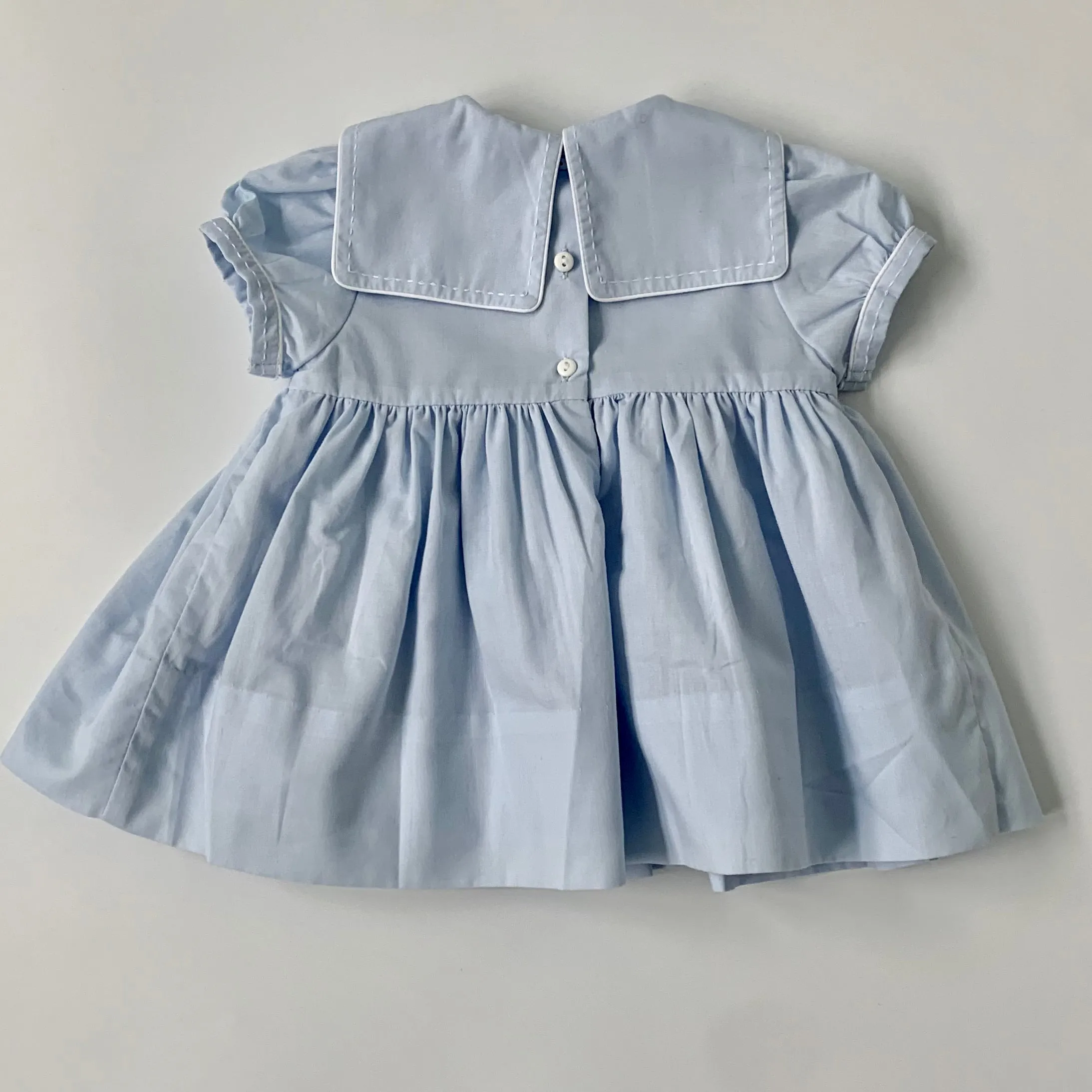 Sarah Louise Baby Blue Sailor Style Dress: 3 Months