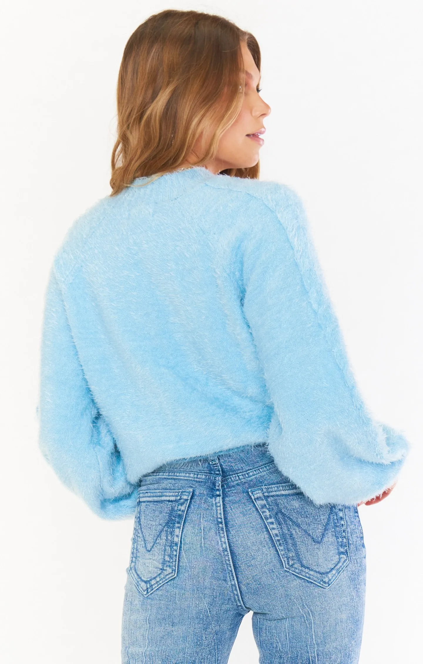 SHOW ME YOUR MUMU - VIENNA SWEATER FROSTY BLUE KNIT