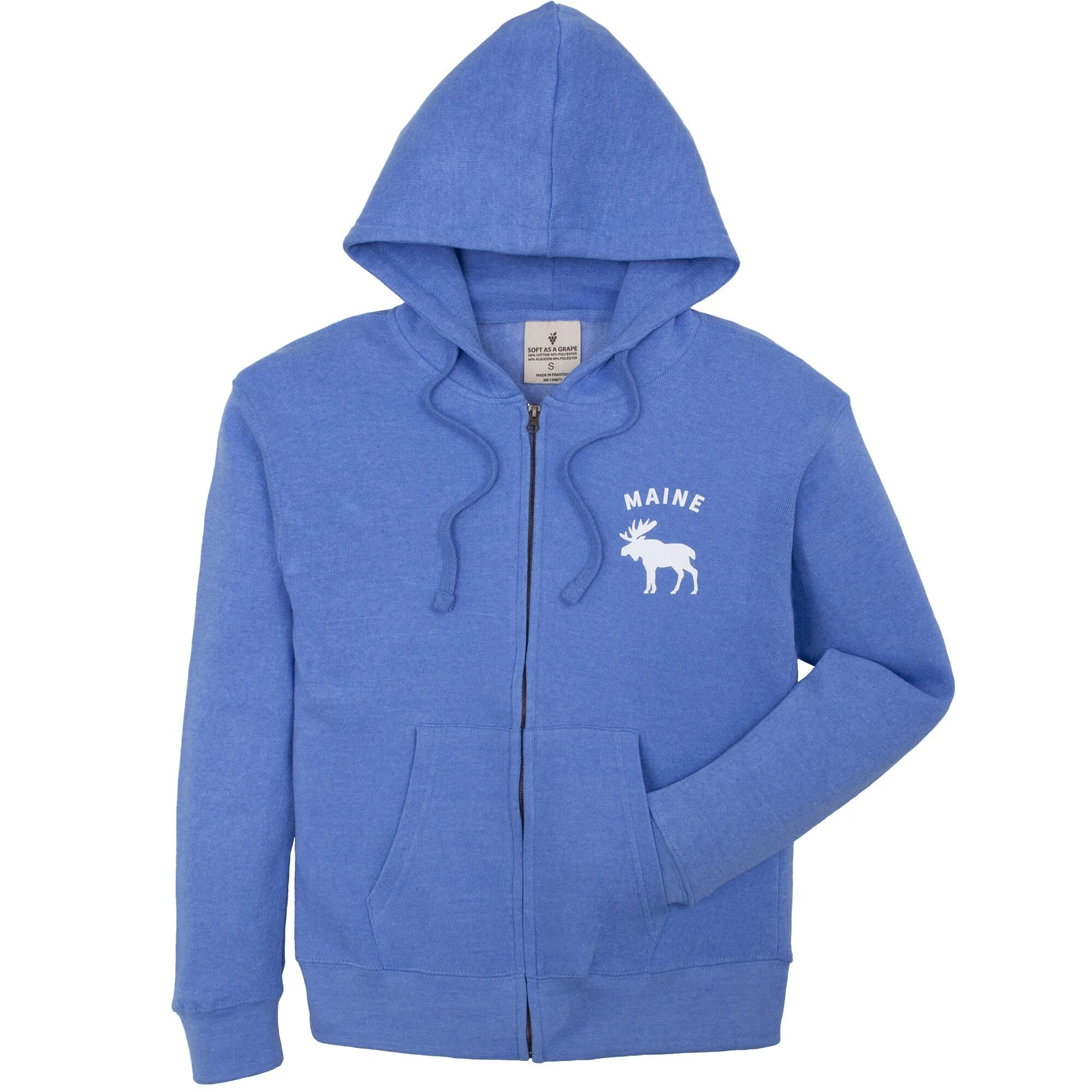 Soft As A Grape Women's Full-Zip Maine Hoody