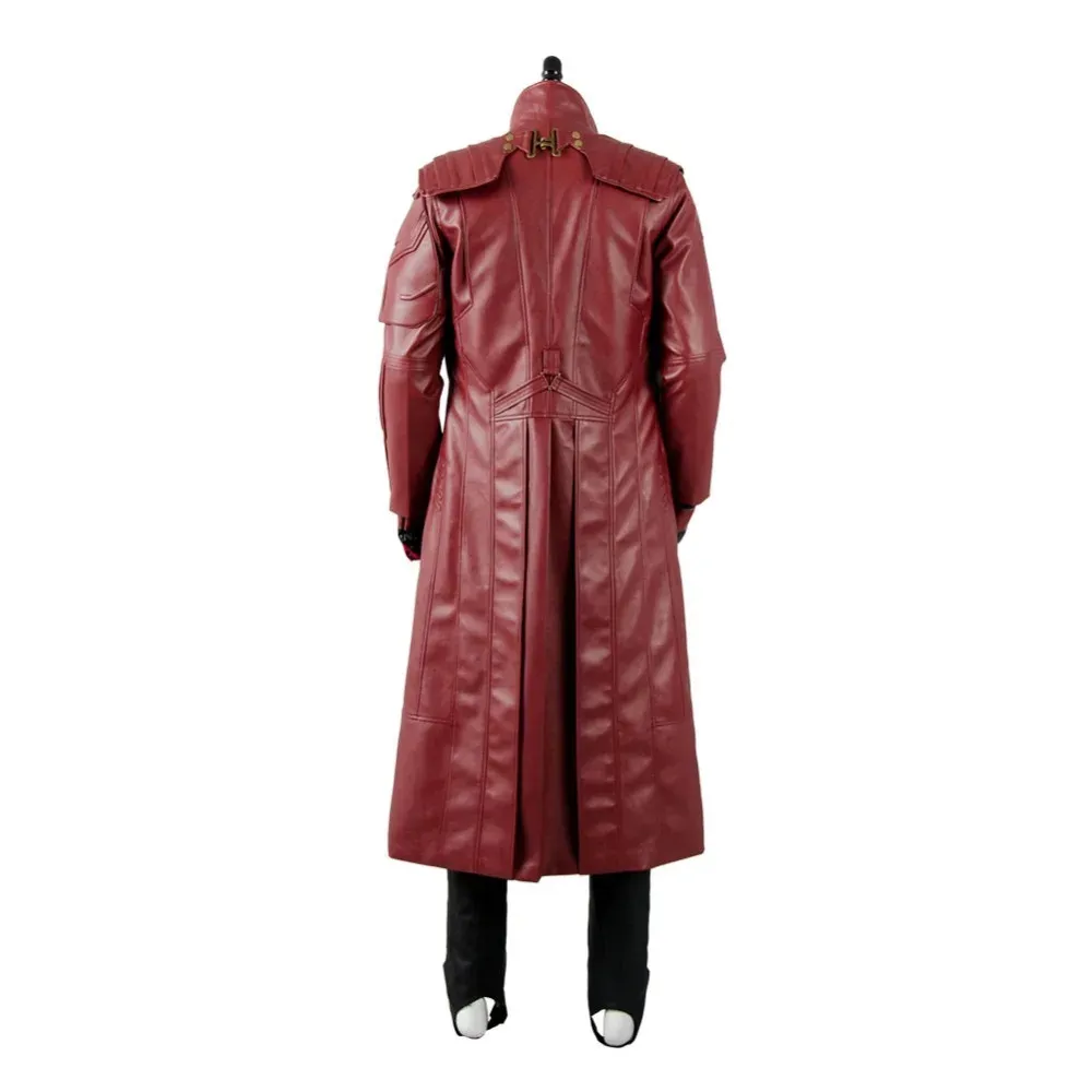 Starlord Halloween Maroon Color Latest Design Leather Costume - Famous Jackets