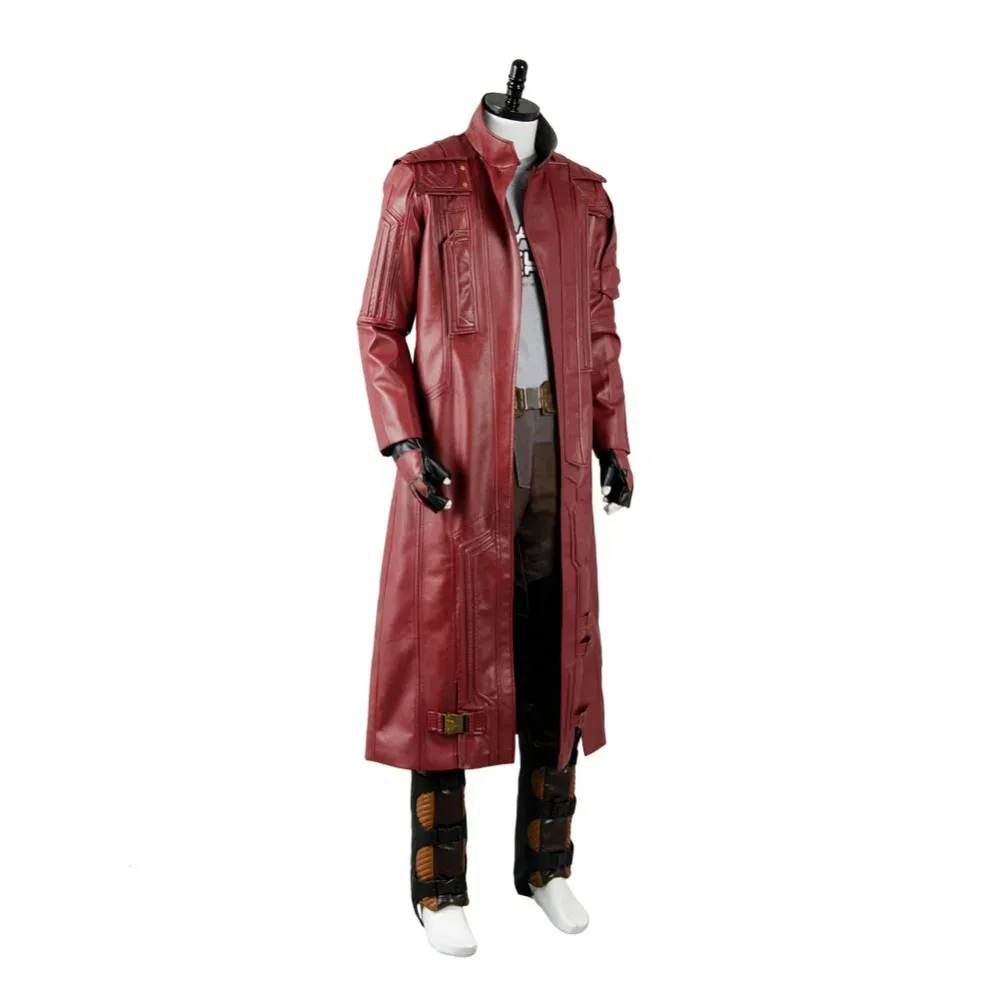 Starlord Halloween Maroon Color Latest Design Leather Costume - Famous Jackets